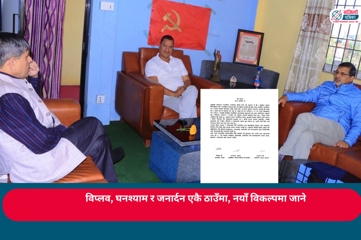 विप्लव, घनश्याम र जनार्दन एकै ठाउँमा, नयाँ विकल्पमा जाने