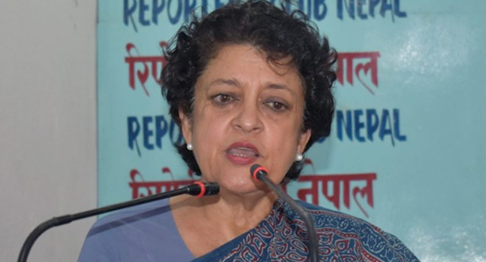 सुजाता कोइरालाद्वारा नवनिर्वाचित सभापति गगन थापालाई बधाई
