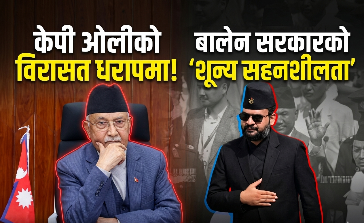 बालेन सरकारको ‘शून्य सहनशीलता’, केपी ओलीको विरासत धरापमा !
