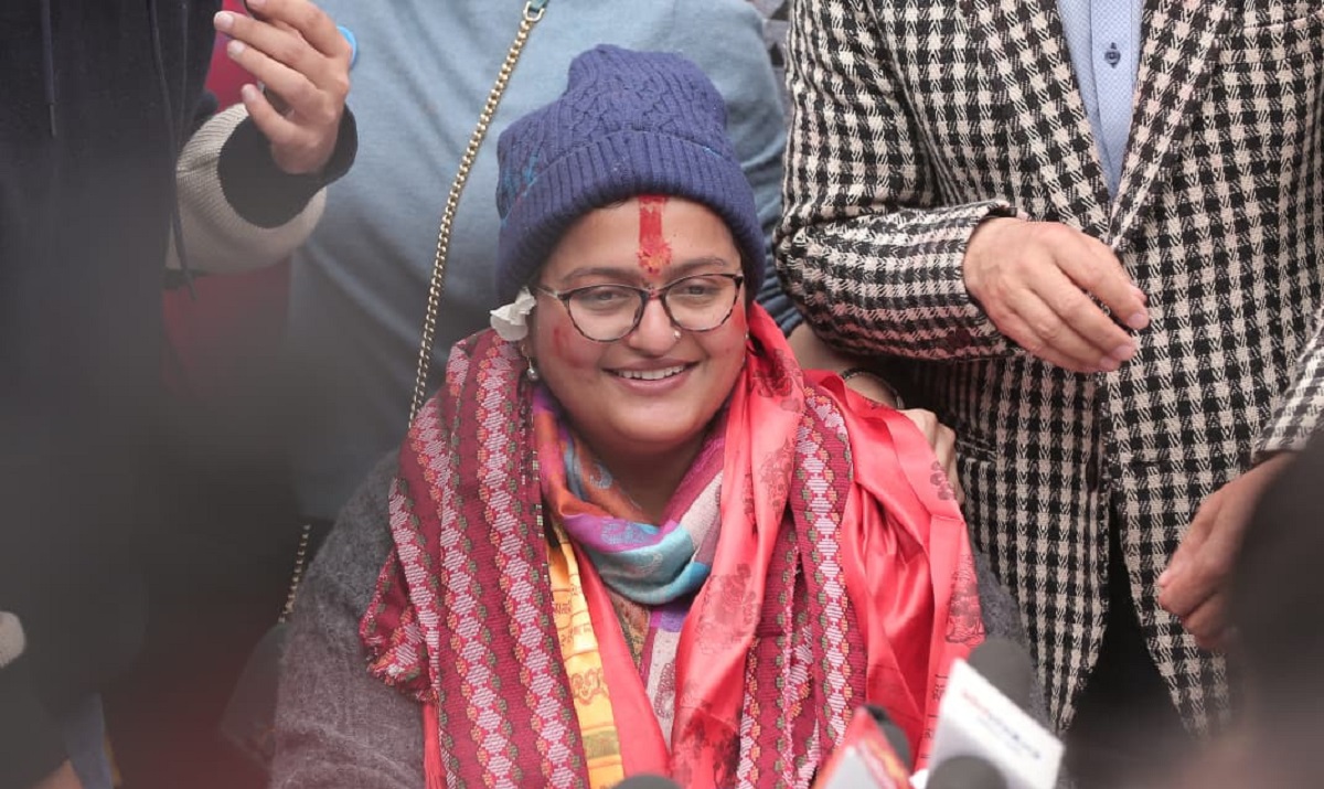 काठमाडौं-१ मा विजयी भएपछि रञ्जुले भनिन्– 'यो विवेकशील राजनीतिको जित हो'