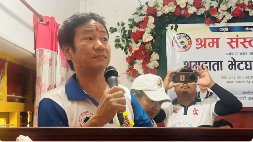 ‘क्यूआर–क्यूआर’ भन्दै उडाउनेहरूले श्रमदान गर्दैनन्, विकास पनि देख्दैनन् : हर्क साम्पाङ