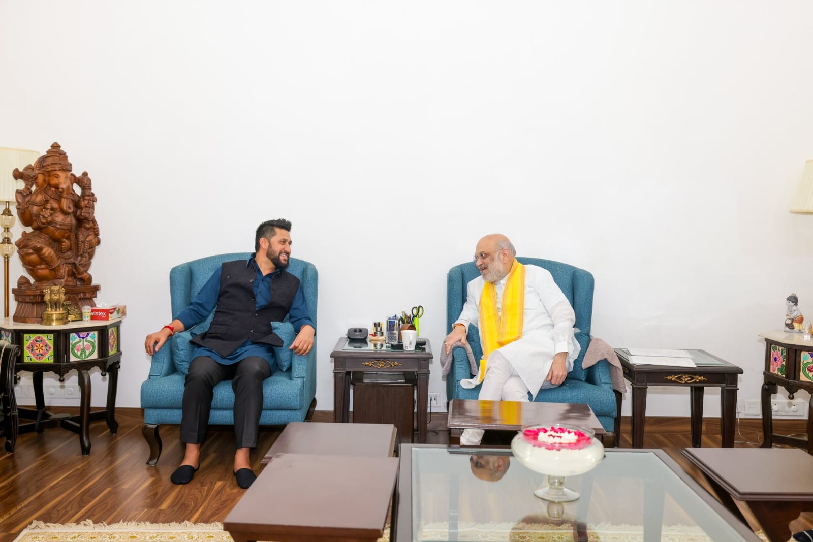 सभापति रवि लामिछाने र भारतीय गृहमन्त्री अमित शाहबीच भेटवार्ता
